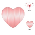 Fresh Pink Ombre Playing Cards Single Design (Heart) Front