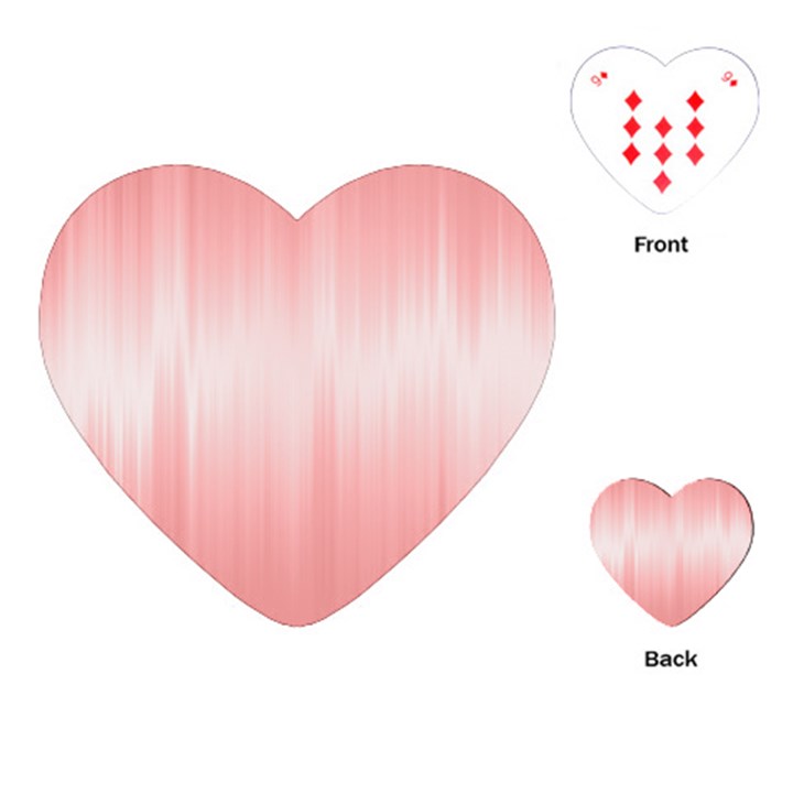 Fresh Pink Ombre Playing Cards Single Design (Heart)