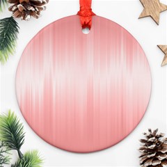 Fresh Pink Ombre Round Ornament (two Sides) by SpinnyChairDesigns