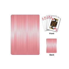 Fresh Pink Ombre Playing Cards Single Design (mini) by SpinnyChairDesigns