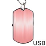 Fresh Pink Ombre Dog Tag USB Flash (One Side) Front