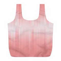 Fresh Pink Ombre Full Print Recycle Bag (l) by SpinnyChairDesigns