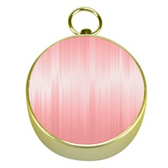 Fresh Pink Ombre Gold Compasses by SpinnyChairDesigns