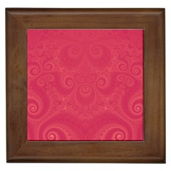 Blush Pink Octopus Swirls Framed Tile by SpinnyChairDesigns