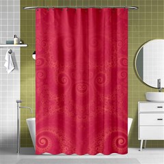 Blush Pink Octopus Swirls Shower Curtain 48  X 72  (small)  by SpinnyChairDesigns