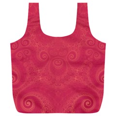 Blush Pink Octopus Swirls Full Print Recycle Bag (xxl)