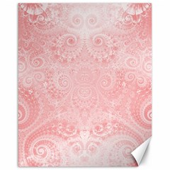 Pretty Pink Spirals Canvas 16  X 20  by SpinnyChairDesigns