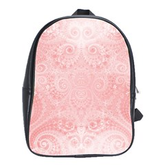 Pretty Pink Spirals School Bag (large) by SpinnyChairDesigns