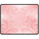 Pretty Pink Spirals Fleece Blanket (Medium)  60 x50  Blanket Front