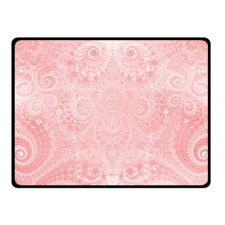 Pretty Pink Spirals Fleece Blanket (Small)