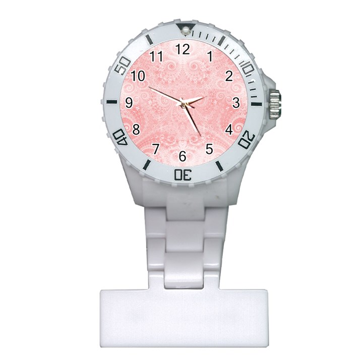 Pretty Pink Spirals Plastic Nurses Watch