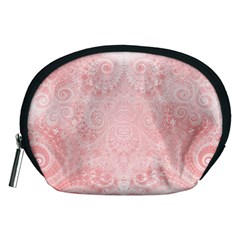 Pretty Pink Spirals Accessory Pouch (medium) by SpinnyChairDesigns