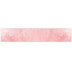 Pretty Pink Spirals Large Flano Scarf  by SpinnyChairDesigns