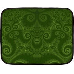 Forest Green Spirals Fleece Blanket (mini)