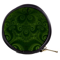 Forest Green Spirals Mini Makeup Bag by SpinnyChairDesigns