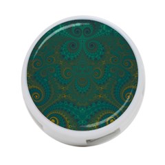 Teal Green Spirals 4-port Usb Hub (one Side) by SpinnyChairDesigns