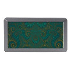 Teal Green Spirals Memory Card Reader (mini) by SpinnyChairDesigns