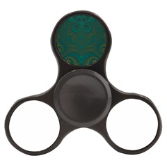 Teal Green Spirals Finger Spinner by SpinnyChairDesigns