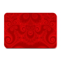 Red Spirals Plate Mats by SpinnyChairDesigns