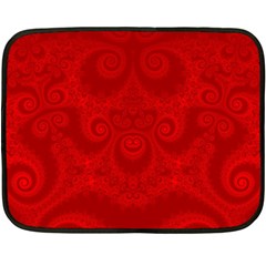 Red Spirals Fleece Blanket (mini)