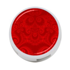 Red Spirals 4-port Usb Hub (one Side) by SpinnyChairDesigns