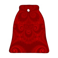 Red Spirals Bell Ornament (two Sides) by SpinnyChairDesigns