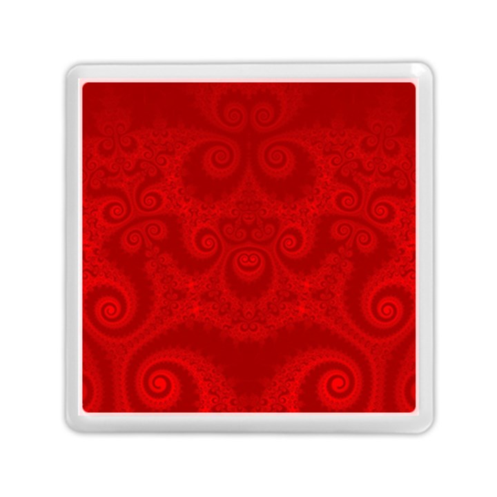 Red Spirals Memory Card Reader (Square)