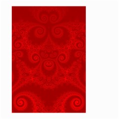 Red Spirals Small Garden Flag (two Sides) by SpinnyChairDesigns