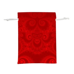 Red Spirals Lightweight Drawstring Pouch (m) by SpinnyChairDesigns