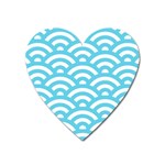 Waves Heart Magnet Front