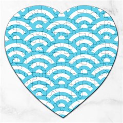 Waves Jigsaw Puzzle (heart) by Sobalvarro