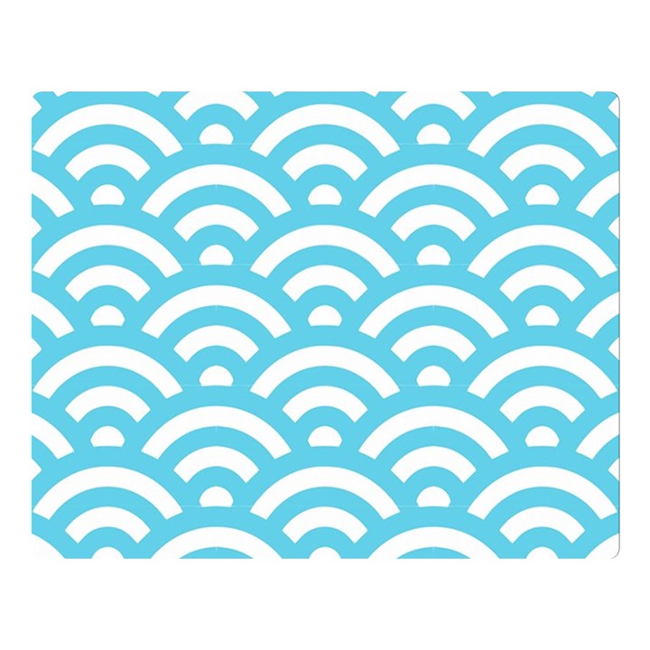 Waves Double Sided Flano Blanket (Large) 