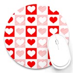 Hearts  Round Mousepads Front