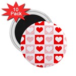 Hearts  2.25  Magnets (10 pack)  Front