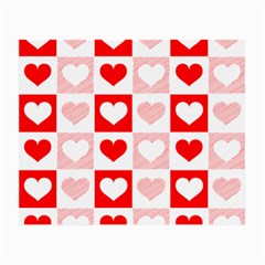 Hearts  Small Glasses Cloth (2 Sides) by Sobalvarro