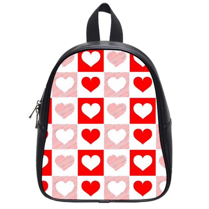 Hearts  School Bag (Small)