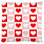 Hearts  Large Cushion Case (One Side) Front