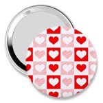 Hearts  3  Handbag Mirrors Front