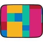 Squares  Fleece Blanket (Mini) 35 x27  Blanket