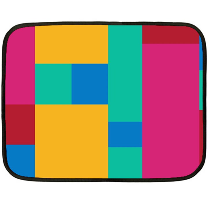 Squares  Fleece Blanket (Mini)