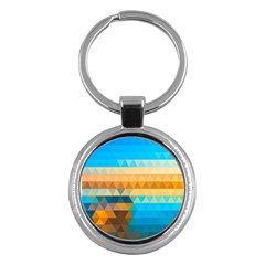 Mosaic  Key Chain (round) by Sobalvarro