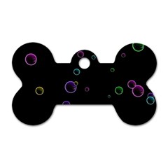 Bubble Show Dog Tag Bone (two Sides) by Sabelacarlos