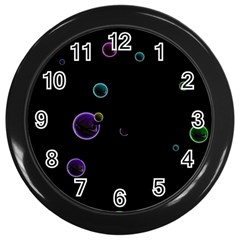 Bubble Show Wall Clock (black) by Sabelacarlos