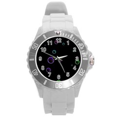 Bubble show Round Plastic Sport Watch (L)