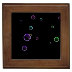 Bubble in dark Framed Tile