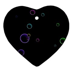 Bubble in dark Ornament (Heart)