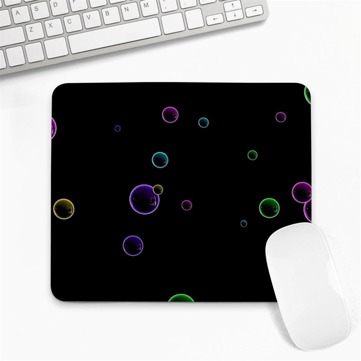 Bubble in dark Large Mousepads