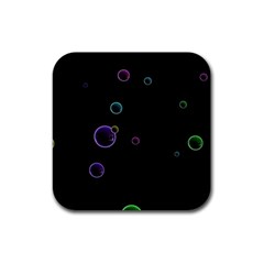 Bubble in dark Rubber Coaster (Square) 