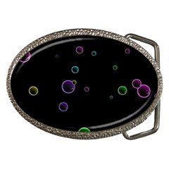 Bubble in dark Belt Buckles