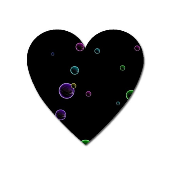 Bubble in dark Heart Magnet